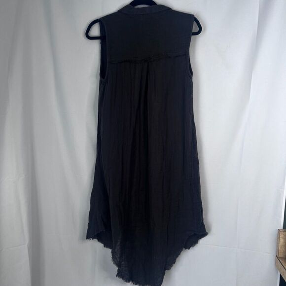 Rock & Republic NWT Sleeveless Dark Gray Cotton Cardigan/Dress Size Small - Picture 2 of 11